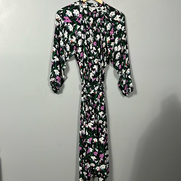 Veronica Beard Long/ Maxi Floral Relaxed Belted Dress size 2 - Picture 4 of 14